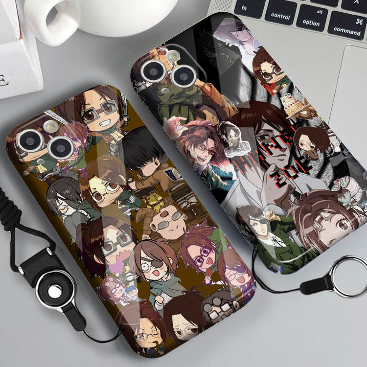 进击的巨人 表情包 韩吉兵长手机壳适用iphone17promax菲林14Plus全包边15苹果16小米13华为mate80玻璃