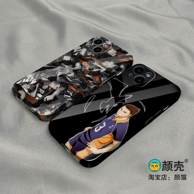 东峰旭 排球少年手机壳适用iphone15promax菲林14Plus全包边12苹果XR小米13华为mate60玻璃P40硅胶VIVOX90硬图片