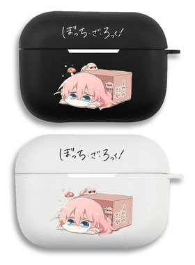 孤独摇滚后藤独摔倒耳机套适用Airpods保护壳苹果2无线蓝牙盒3代pro软硅胶1磨砂硬全包分体式第一二三代typec