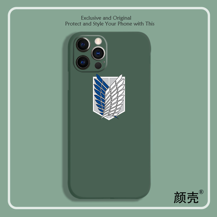 进击的巨人液态硅胶手机壳苹果