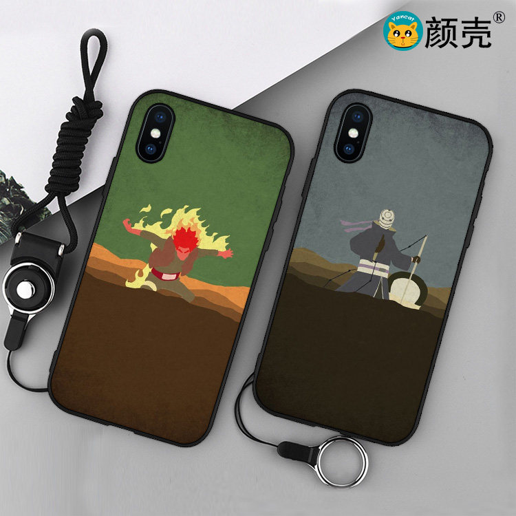 火影忍者/迈特凯/带土手机壳11适用XSMAX iphone6splus苹果78磨砂
