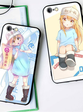 工作细胞血小板x手机壳适用6s苹果8plus女iphone11软壳7套6全包边