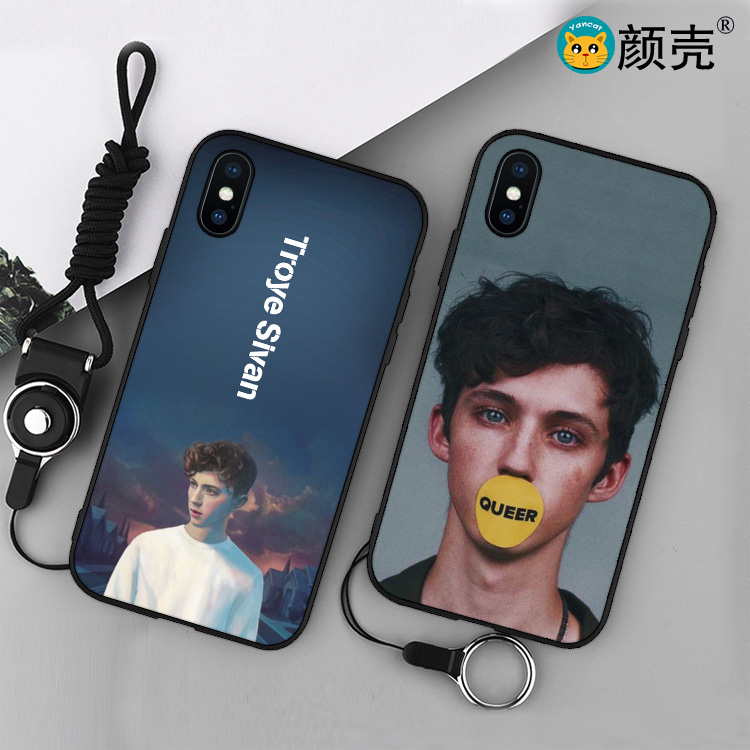 Troye Sivan戳爷6s适用xsmax手机壳8plus磨砂iphone5s软壳7p挂绳6