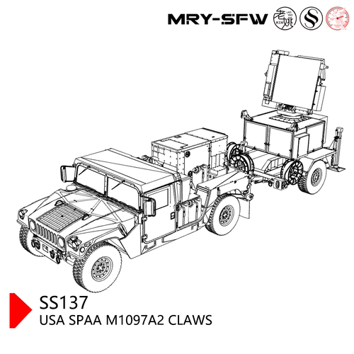 预售SS35137  1/35  美国 低空补充武器系统车CLAWS（TADS）