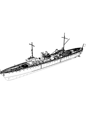 RHWS700016/S 1/700 法国马恩级驱逐舰“马恩”号