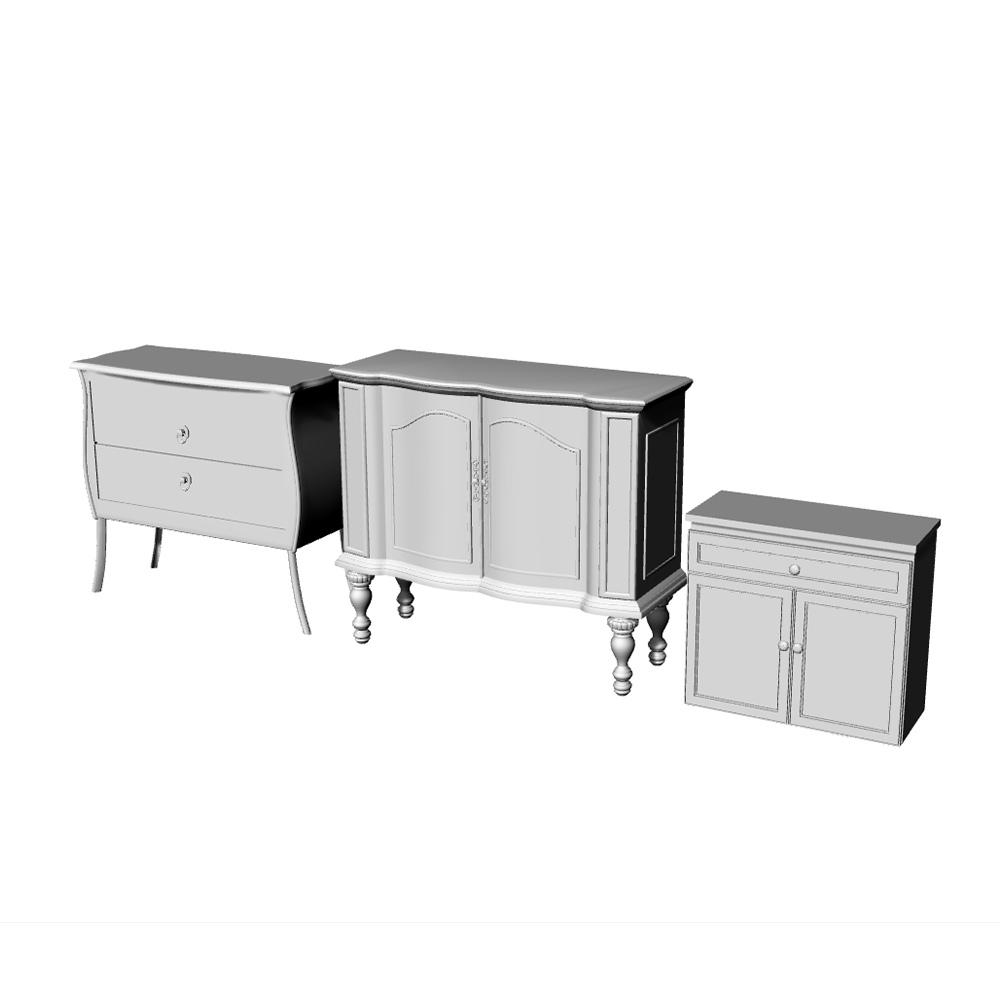 老姚手工坊 各比例 场景模型 收纳柜 6pcs