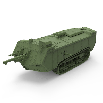 SS100371 1/100 军事模型 英国 “圣沙蒙” 突击坦克中型坦克