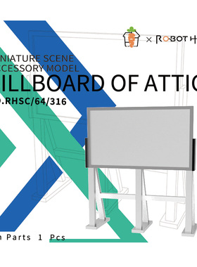 RHSC64316 1/64 模型广告牌模型城市海报模型场景道具模型