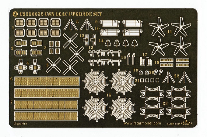 五星 FS350052 1/350 LCAC气垫船升级套改(2艘)配号手/MRC64005