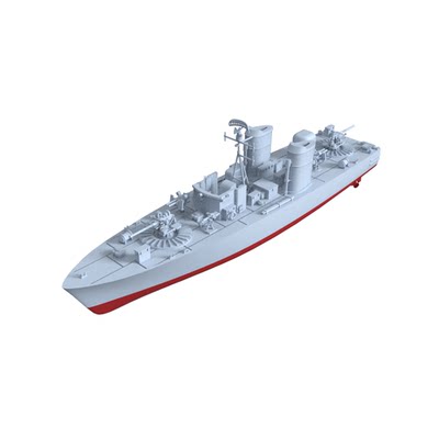 预售SSC144763/S 1/144 军事模型 美国 105英尺型鱼雷艇PT-812号