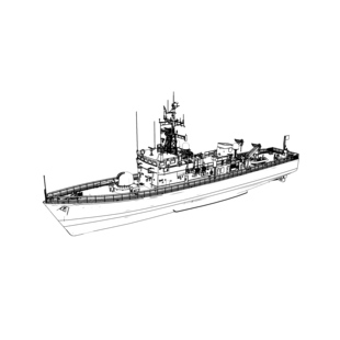 预售 RHWS350010/S 德国89.2型(秃鹰II级)扫雷舰“贝尔瑙”号