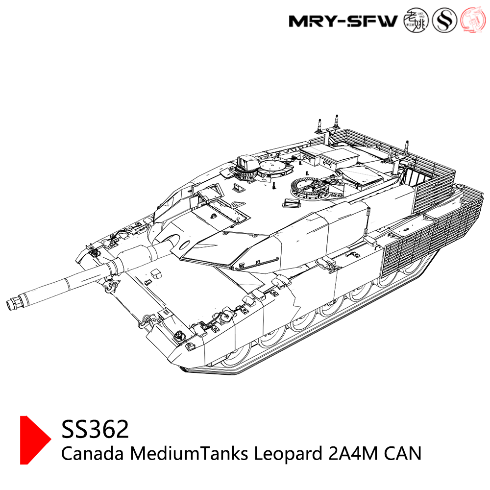 预售SSMODEL SS35362 1/35 军事模型 加拿大 豹2A4M CAN 中型坦克