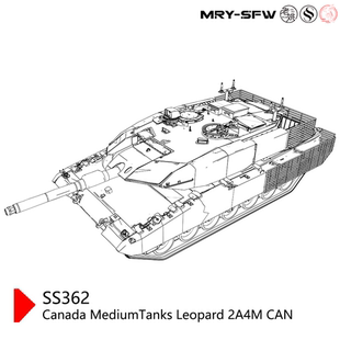 预售SS64362 1/64 军事模型 加拿大 豹2A4M CAN 中型坦克