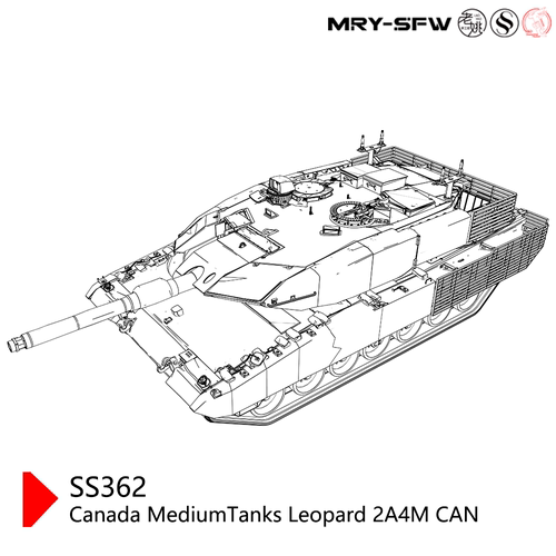 预售SSMODEL SS35362 1/35 军事模型 加拿大 豹2A4M CAN 中型坦克