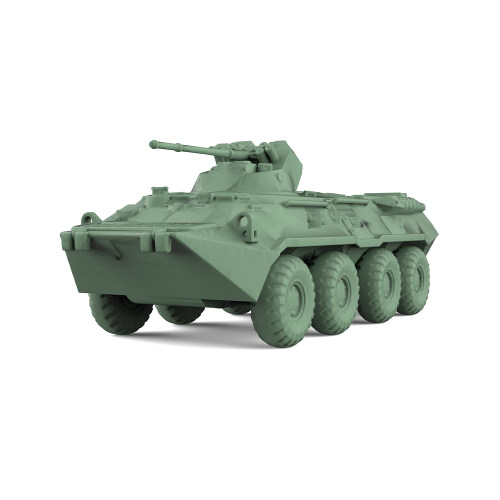 1/144比例军事模型 苏联 BTR-80A轻型坦克 配兵人