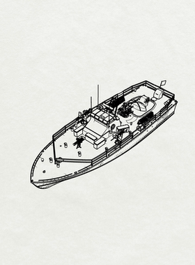预售 SSC200772/S 1/200 军事模型 美国肮脏级巡逻快艇PTF-7号