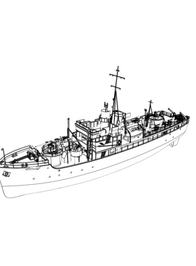 RHWS700015/S 1/700 英国岛屿级武装拖网船“利斯科姆”号