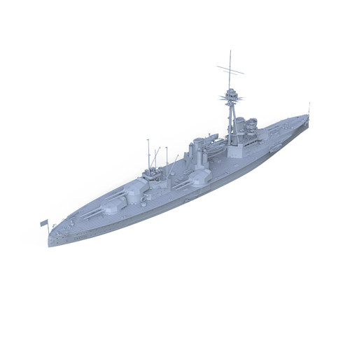 1/350比例军事模型 英国 巨像级战列舰 1918 配兵人