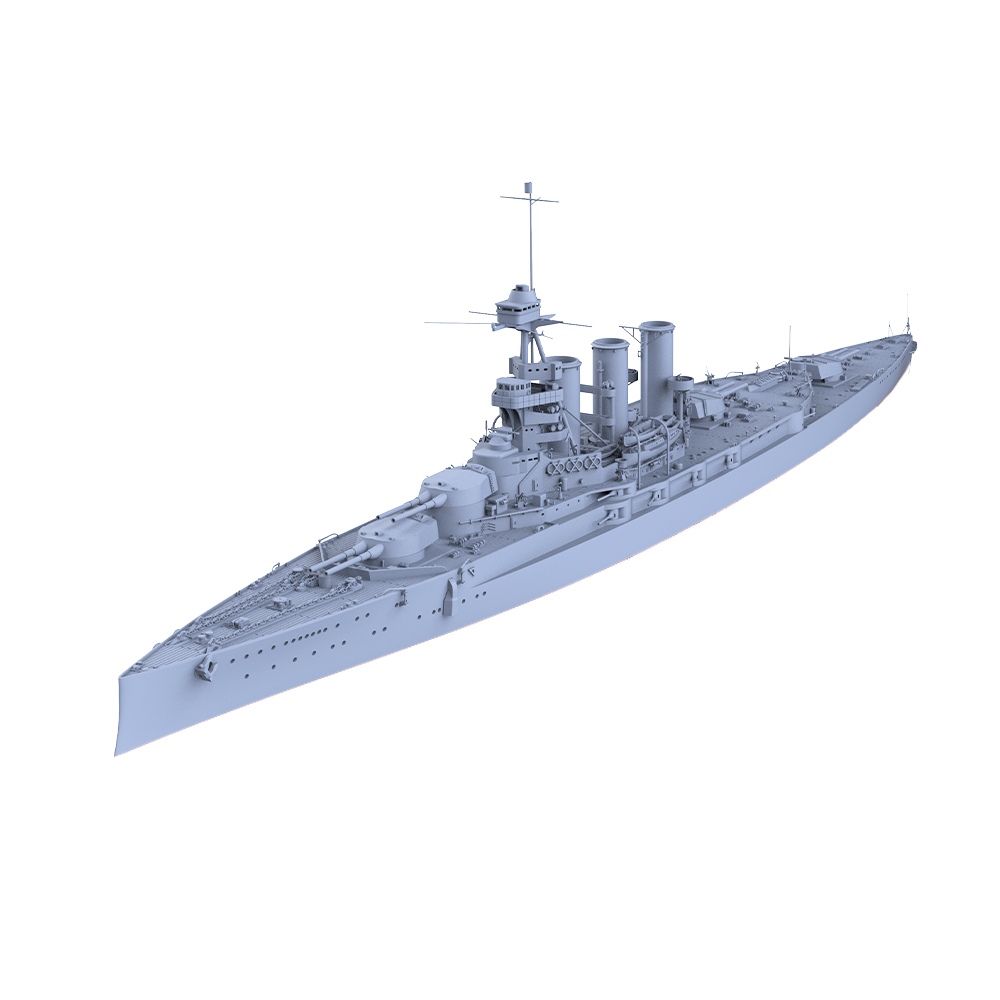 1/350比例军事模型 英国海军 虎号战列巡洋舰 配兵人