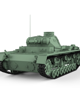 预售 SS100710 1/100 军事模型 德国 III号坦克 B型 中型坦克