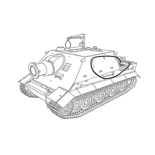 预售SS87386 1/87 军事模型 德国 突击虎  自行反坦克炮