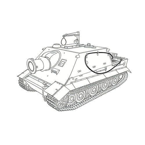 预售SS35386 1/35 军事模型 德国 突击虎  自行反坦克炮