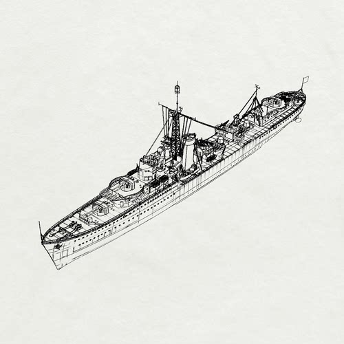 预售SSC254 英国皇家 J 级 杰维斯号 驱逐领舰 G00,1944