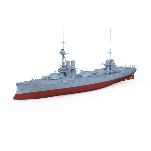 1/350比例军事模型 意大利 但丁号 战列舰 1923 配兵人