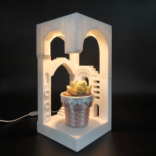 几何小夜灯纪念碑谷视错觉周边礼物床头灯氛围灯伴手礼usb插电式