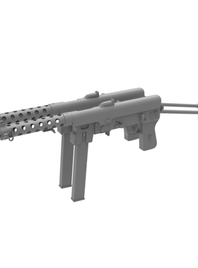 FNAB 43冲锋枪 枪通用军事道具模型用于身体人物玩偶