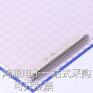 09022646825 板对板连接器 PIN：64 间距2.54mm 母 直插 存储器