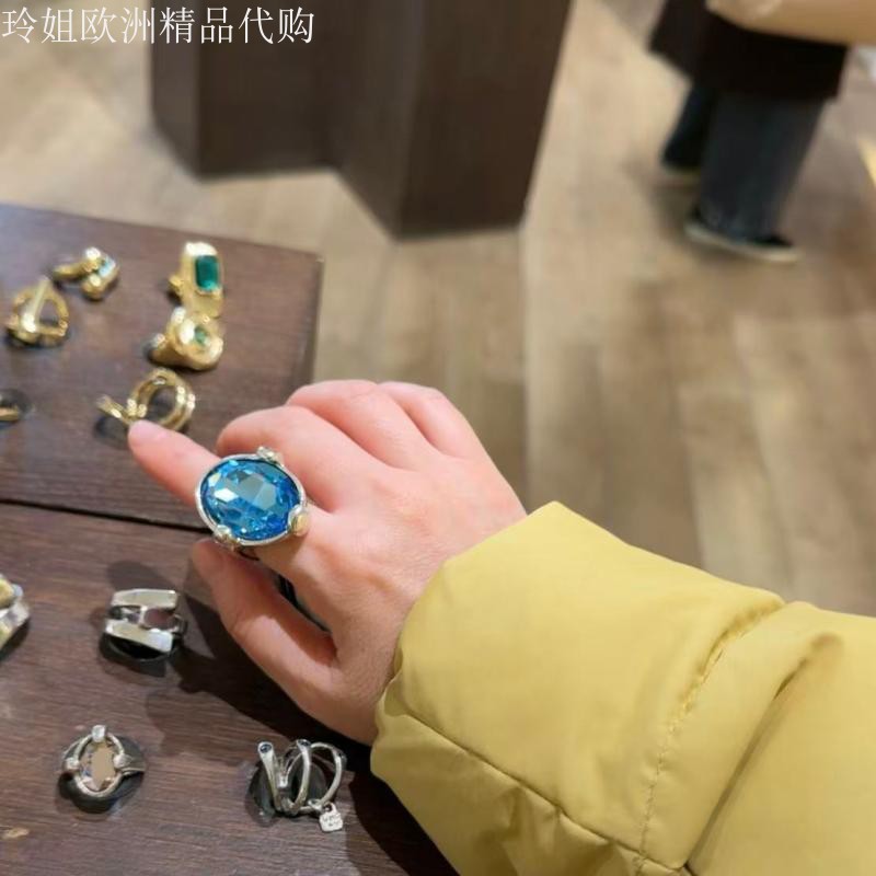 限量特价 西班牙小众潮牌UNOde50水晶戒指女戒手工不过敏欧美轻奢