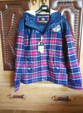 PLORY男装冬装薄款连帽棉服POJP34T720