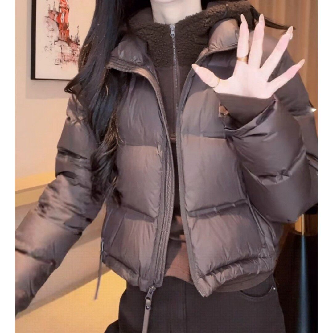 2025巨好看的棉袄厚实保暖棉服女冬装新款黑色复古夹棉外套厚棉服