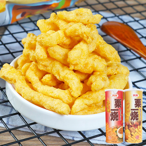 四洲粟米条烧烤香辣休闲小吃怀旧