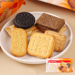 新加坡进口康元饼干什锦饼干柠檬饼干巧克力夹心饼干营养早餐代餐