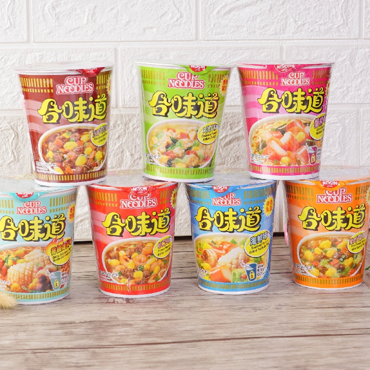 香港进口 日清合味道香辣海鲜味鲜虾鸡肉宵夜方便泡面即食杯面75g