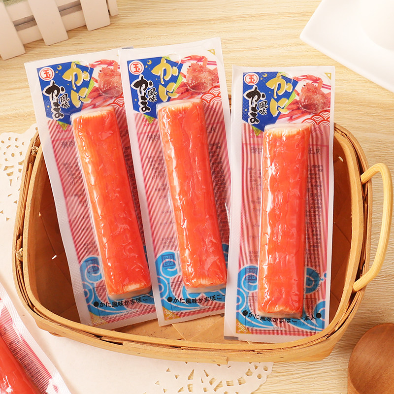 丸玉即食蟹柳满足大条装韩国进口