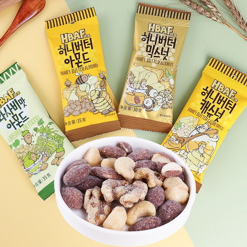 韩国进口芭蜂HBAF腰果仁扁桃仁