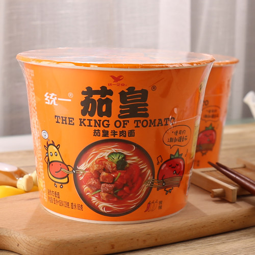统一茄皇*6桶番茄鸡蛋牛肉面