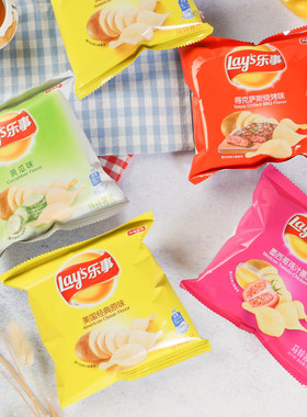 百事食品 乐事薯片原味混合味聚餐追剧小包装膨化零食12g*20包