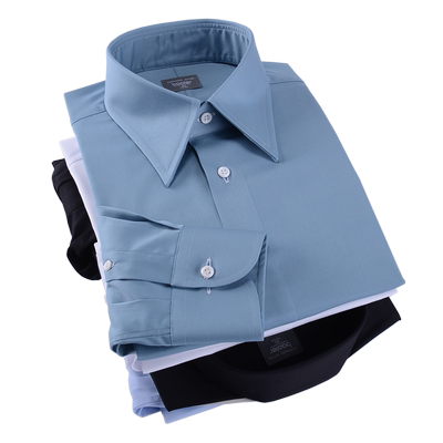 拜耳衬衫古典喇叭袖口免烫微弹