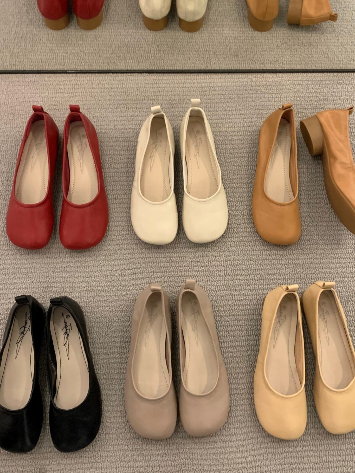 COMMUTING TIME SINGLE SHOES WOMENS FRENCH ROUND TOE SOFT LEATHER COMFORTABLE LOW HEEL EVENING BREEZE GENTLE WOMENS SHOES BEANIE SHOES