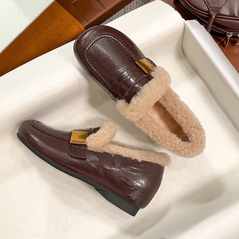 圆头内增高TPR(牛筋）冬季羊毛羊绒混纺时尚雪地靴