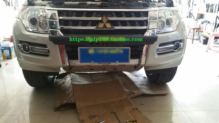 帕杰罗V93灯架帕杰罗改装V97前灯架V73射灯专用前杠防护V87升级