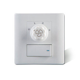 墙壁风扇电扇调速开关插座面板吊扇调速器带灯开关一开单控