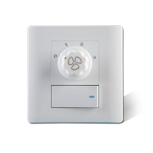 墙壁电扇插座面板单控调速开关