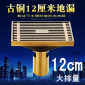 12公分大地漏卫生间地漏阳台户外大地漏浴室下水管下水道地漏
