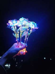 金玫瑰花冰晶金箔玫瑰花摆件创意礼物品实用情人送女友老婆