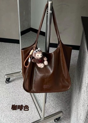 2025新款时尚百搭大容量托特包女高级感通勤单肩手提包腋下包潮爆